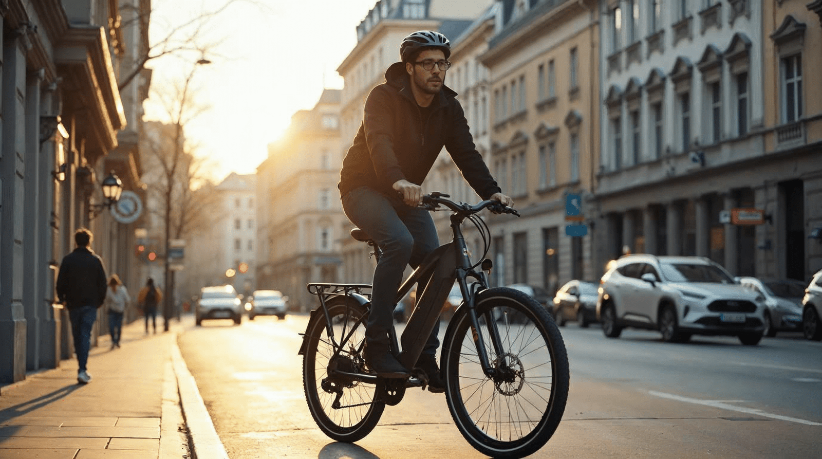 Vélo électrique Decathlon en contexte urbain