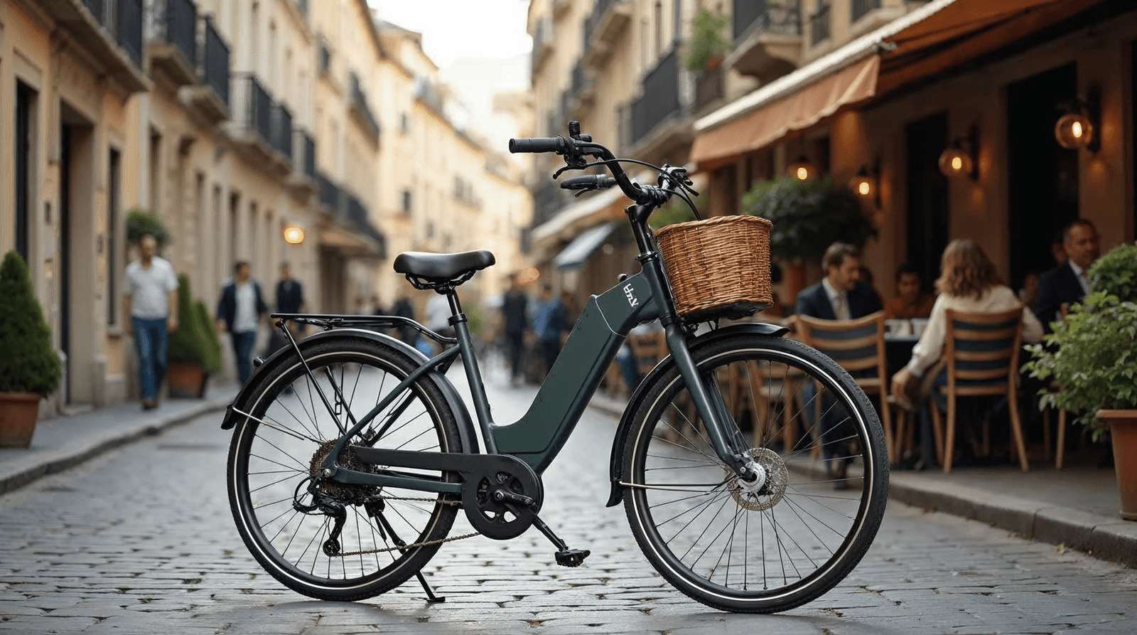 Vélo électrique Decathlon Elops en ville française